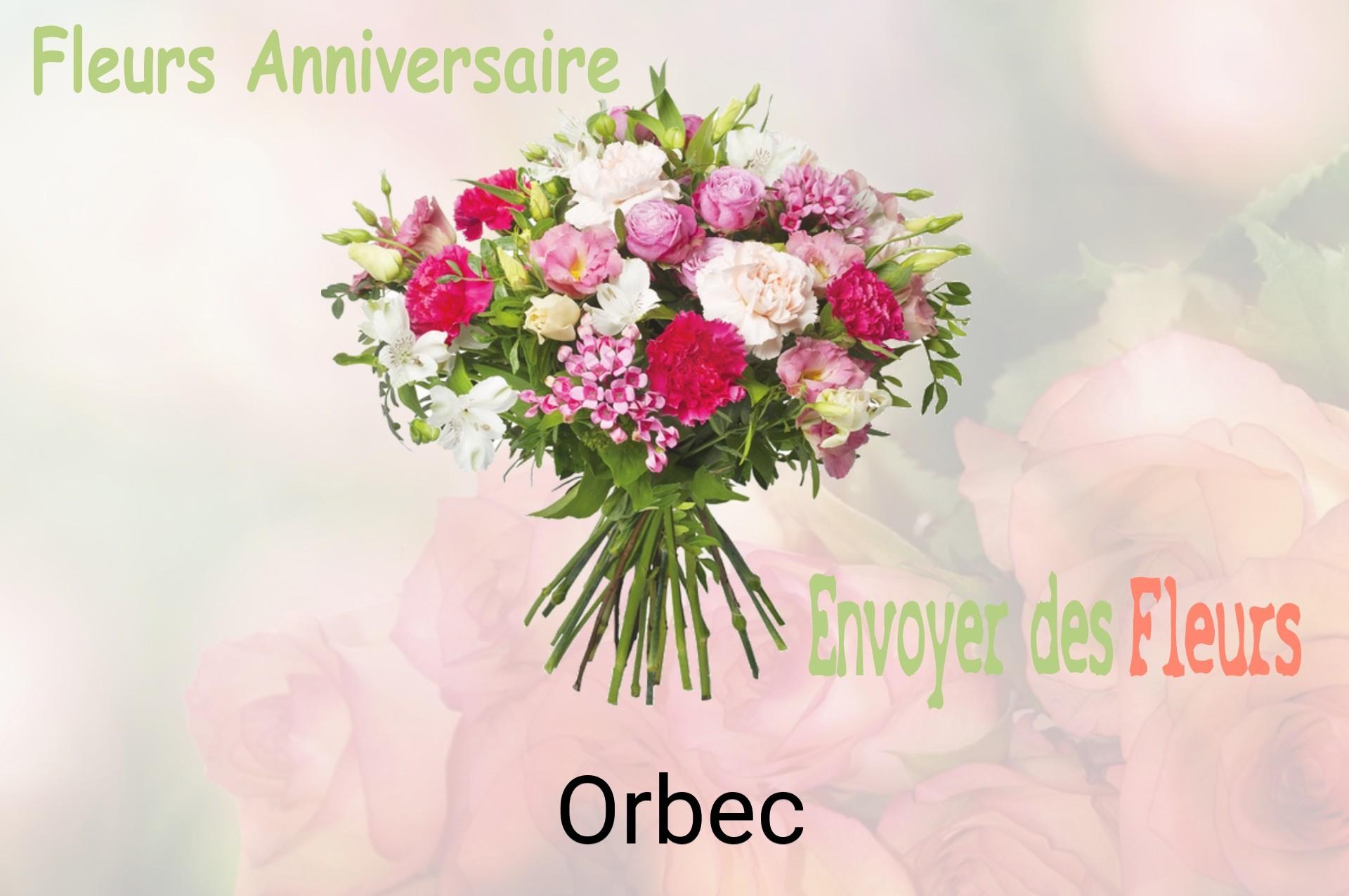 Bouquet de fleurs d’anniversaire livré à Orbec