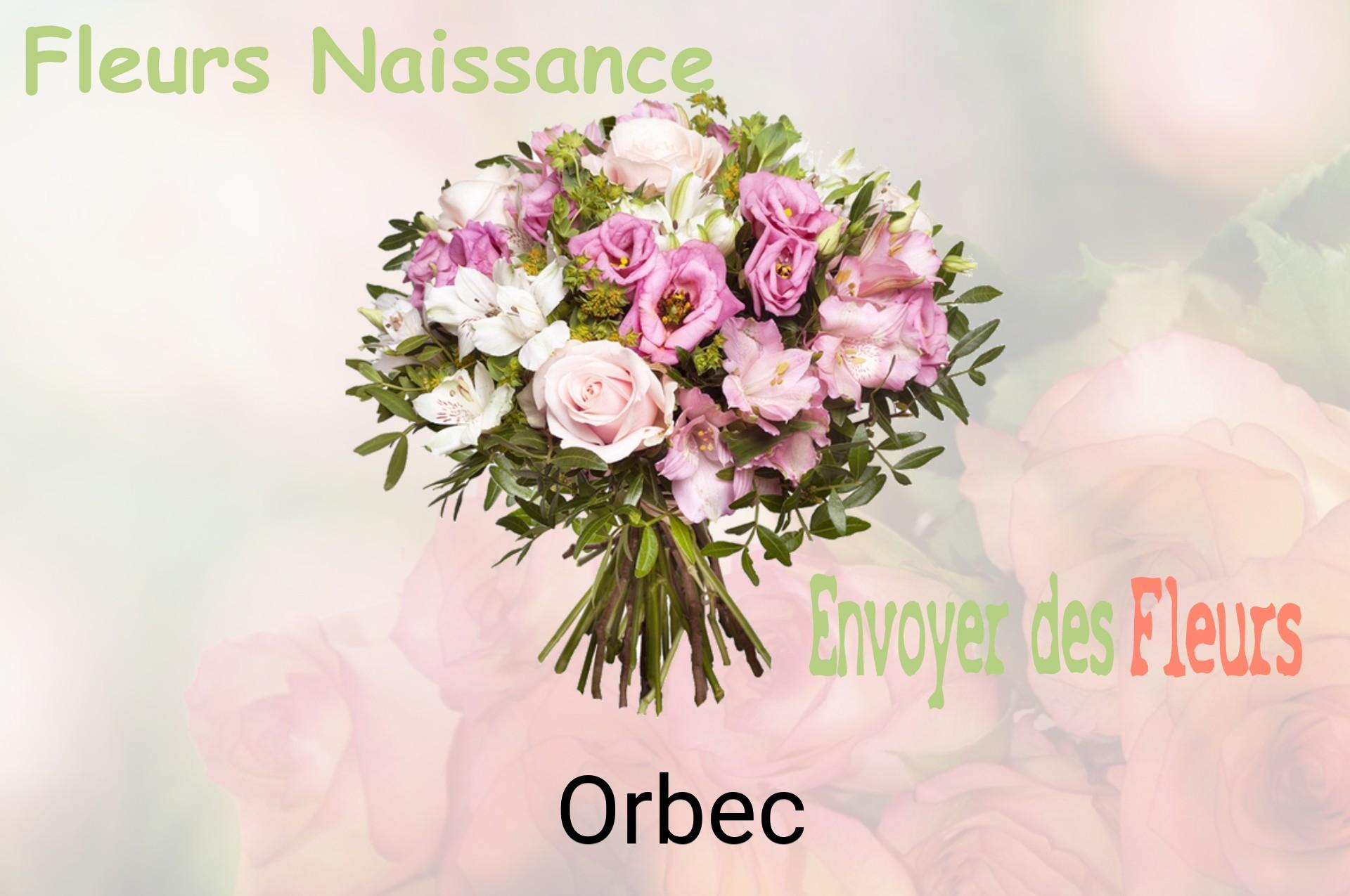 Bouquet de fleurs de naissance livré à Orbec